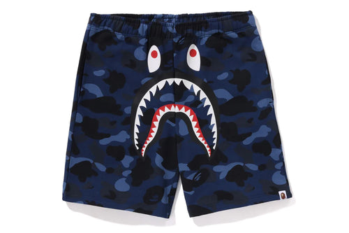 COLOR CAMO SHARK SWEAT SHORTS