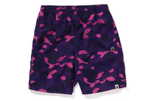 Load image into Gallery viewer, COLOR CAMO APE HEAD ONE POINT BEACH SHORTS