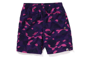 COLOR CAMO APE HEAD ONE POINT BEACH SHORTS