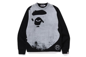 APE HEAD OVER PRINT CREWNECK SWEAT