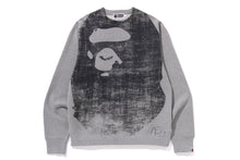 Load image into Gallery viewer, APE HEAD OVER PRINT CREWNECK SWEAT