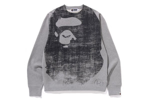 APE HEAD OVER PRINT CREWNECK SWEAT