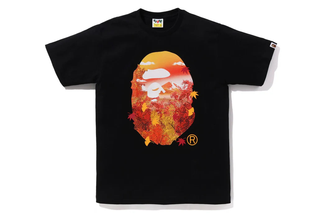 JAPAN AUTUMN  PHOTO APE HEAD TEE