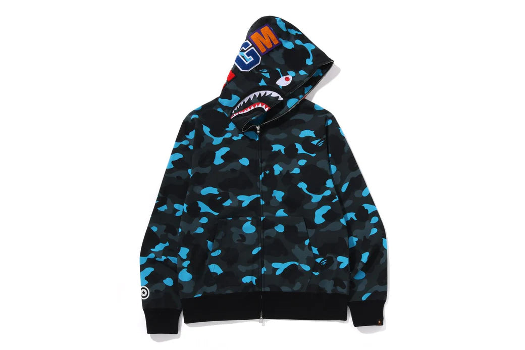 BAPE X HELINOX SHARK FULL ZIP HOODIE