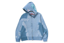 Load image into Gallery viewer, HAND DYE SHARK FULL ZIP HOODIE