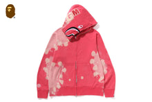 Load image into Gallery viewer, HAND DYE SHARK FULL ZIP HOODIE