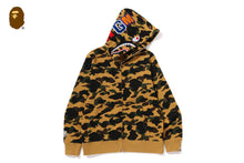 Load image into Gallery viewer, 1ST CAMO SHARK FULL ZIP HOODIE