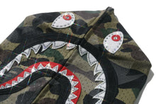Load image into Gallery viewer, STA OVER PRINT 1ST CAMO MESH SHARK CROPPED FIT FULL ZIP HOODIE