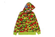 Load image into Gallery viewer, STA CAMO SHARK FULL ZIP HOODIE