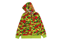 Load image into Gallery viewer, STA CAMO SHARK FULL ZIP HOODIE