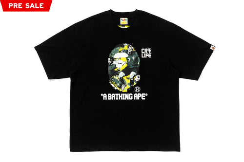 {BAPE × CR7} LIFE GRAPHIC A BATHING APE  RELAXED FIT TEE