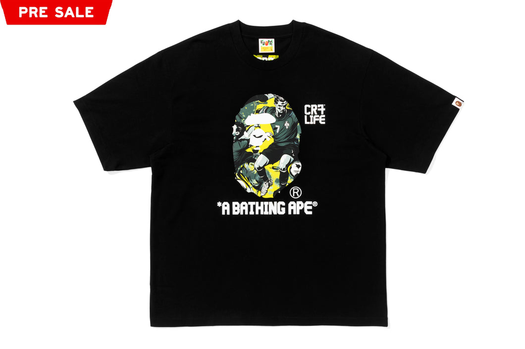 {BAPE × CR7} LIFE GRAPHIC A BATHING APE  RELAXED FIT TEE