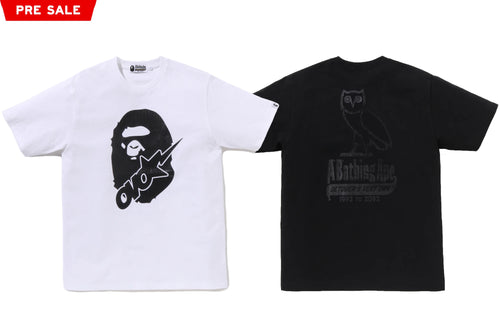 BAPE x OVO STA CROCODILE PRINT TEE