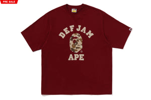 BAPE x DEF JAM CAMO COLLEGE RELAXED FIT TEE
