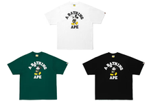 Load image into Gallery viewer, BAPE® X DISNEY MICKEY MOUSE COLLEGE RELAXED FIT TEE