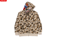 Load image into Gallery viewer, BAPE x DEF JAM CAMO SHARK RELAXED FIT FULL ZIP HOODIE