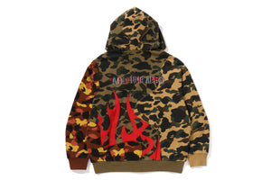 1ST CAMO UPCYCLED RELAXED FIT FULL ZIP HOODIE