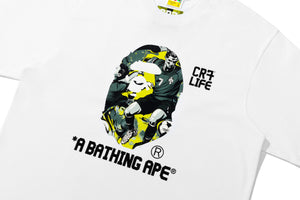 {BAPE × CR7} LIFE GRAPHIC A BATHING APE  RELAXED FIT TEE