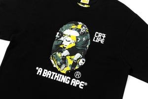 {BAPE × CR7} LIFE GRAPHIC A BATHING APE  RELAXED FIT TEE