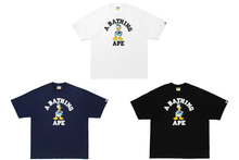 Load image into Gallery viewer, BAPE® X DISNEY DONALD DUCK COLLEGE RELAXED FIT TEE
