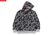 Load image into Gallery viewer, BAPE x DEF JAM CAMO SHARK RELAXED FIT FULL ZIP HOODIE