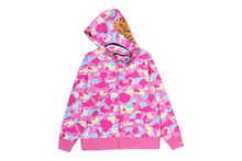Load image into Gallery viewer, STA CAMO SHARK FULL ZIP HOODIE